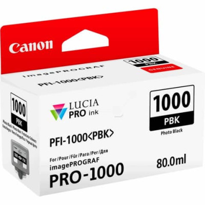 Cartuccia inkjet PFI-1000PBK Canon nero fotografico 0546C001